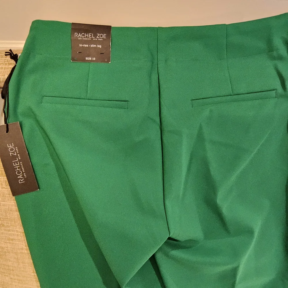 Rachel Zoe Emerald High-Waist Trousers - Picture 2 of 3